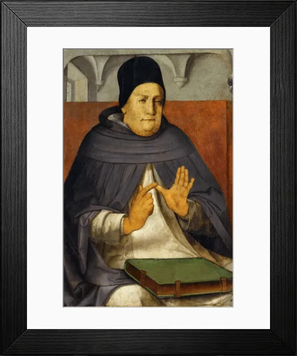 Framed Print : Thomas Aquinas, c. 1473-1475 Framed Print : Thomas Aquinas, c. 1473-1475