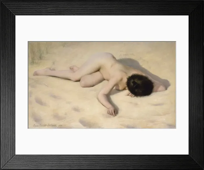 Framed Print : On the sand dune, 1896 Framed Print : On the sand dune, 1896