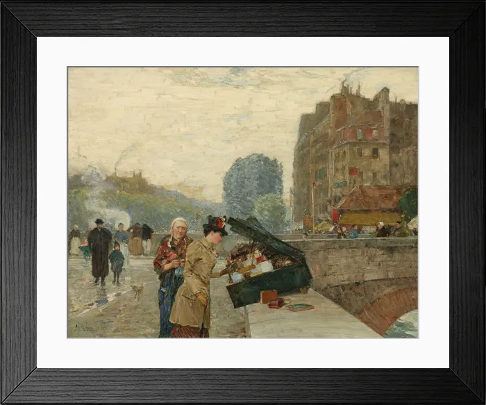 Framed Print : Quai Saint-Michel, 1888 Framed Print : Quai Saint-Michel, 1888