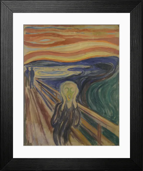 Framed Print : The Scream, 1893-1894 Framed Print : The Scream, 1893-1894