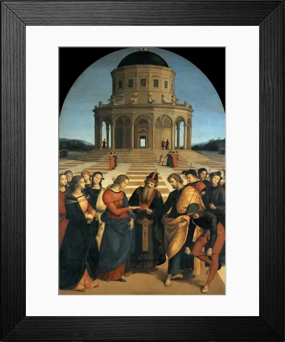Framed Print : The Marriage of the Virgin (Sposalizio della Vergine), 1504 Framed Print : The Marriage of the Virgin (Sposalizio della Vergine), 1504