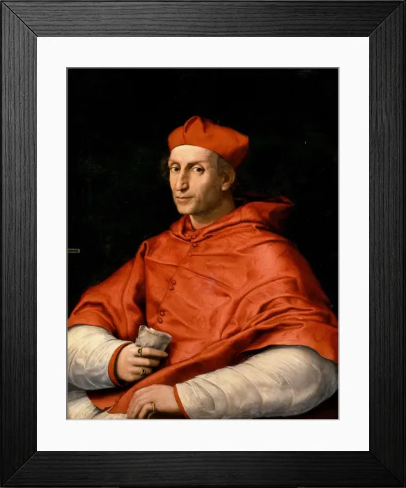 Framed Print : Portrait of Cardinal Bibbiena, c. 1516 Framed Print : Portrait of Cardinal Bibbiena, c. 1516