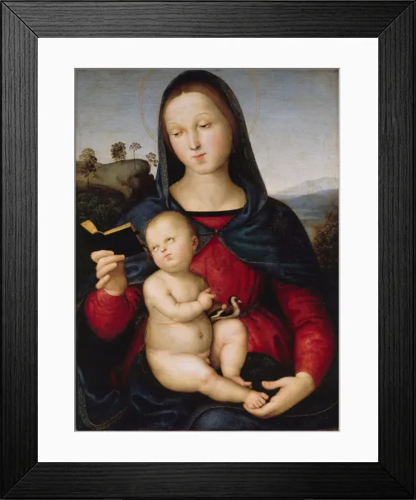 Framed Print : The virgin Mary is reading a book (The Solly Madonna), c. 1502-1503 Framed Print : The virgin Mary is reading a book (The Solly Madonna), c. 1502-1503