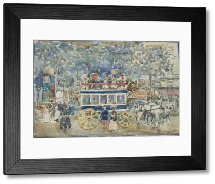 Framed Print : The Paris Omnibus, 1904 Framed Print : The Paris Omnibus, 1904