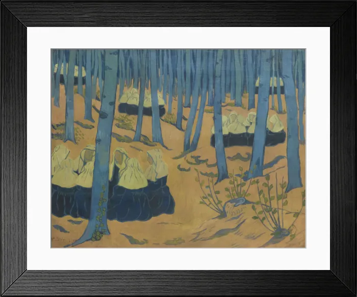Framed Print : Breton Women, the Meeting in the Sacred Wood. (Bretonnes, reunion dans le bois sacre) Framed Print : Breton Women, the Meeting in the Sacred Wood. (Bretonnes, reunion dans le bois sacre)