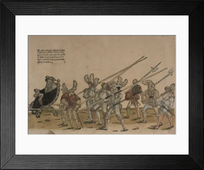 Framed Print : Ceremonial Procession in Bologna on 5 November 1529, on the Occasion of Charles V s Framed Print : Ceremonial Procession in Bologna on 5 November 1529, on the Occasion of Charles V s