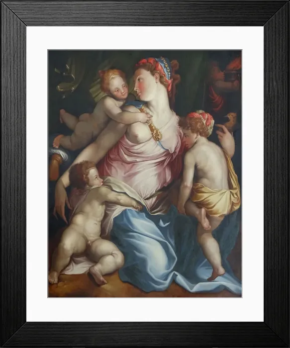 Framed Print : The Charity, c. 1550