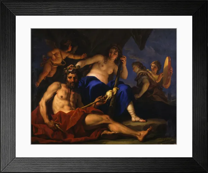Framed Print : Hercules and Omphale, 1701 Framed Print : Hercules and Omphale, 1701