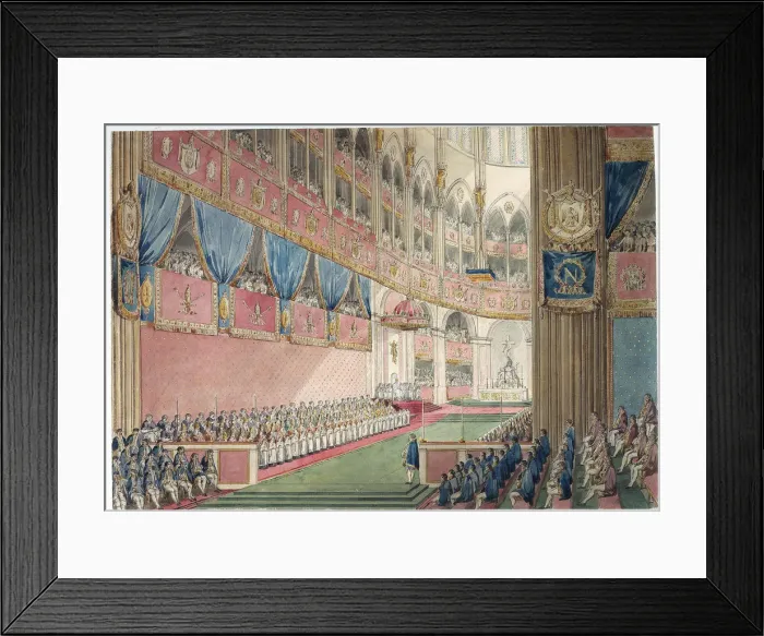 Framed Print : The Coronation Ceremony. The offerings, 1804 Framed Print : The Coronation Ceremony. The offerings, 1804