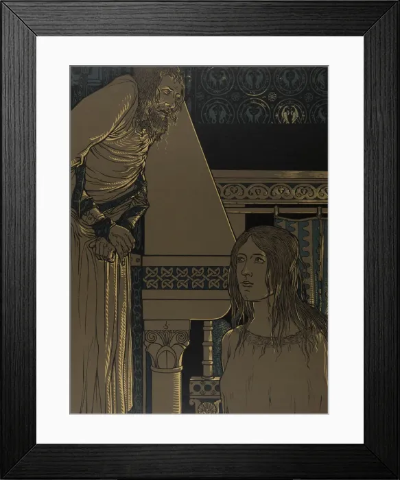 Framed Print : Illustration The Nibelungs, 1898-1901 Framed Print : Illustration The Nibelungs, 1898-1901