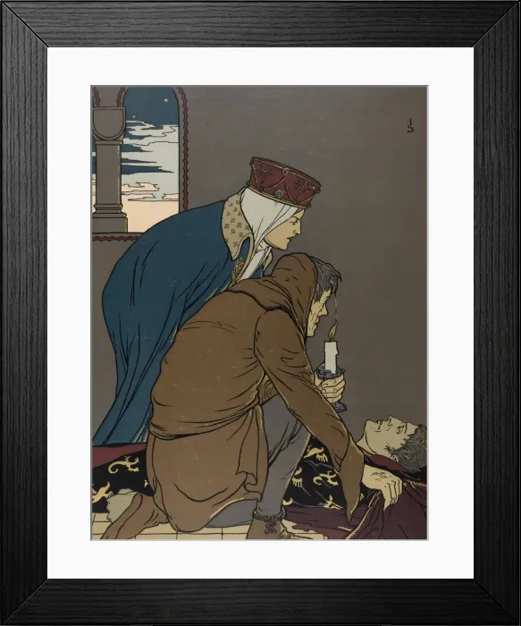 Framed Print : Illustration The Nibelungs, 1898-1901 Framed Print : Illustration The Nibelungs, 1898-1901