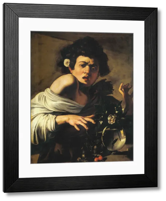 Framed Print : Boy bitten by a Lizard, 1596-1597 Framed Print : Boy bitten by a Lizard, 1596-1597