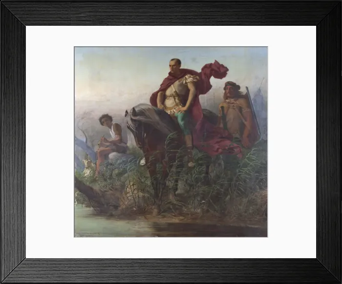 Framed Print : Caesar on the banks of the Rubicon, 1854-1855 Framed Print : Caesar on the banks of the Rubicon, 1854-1855