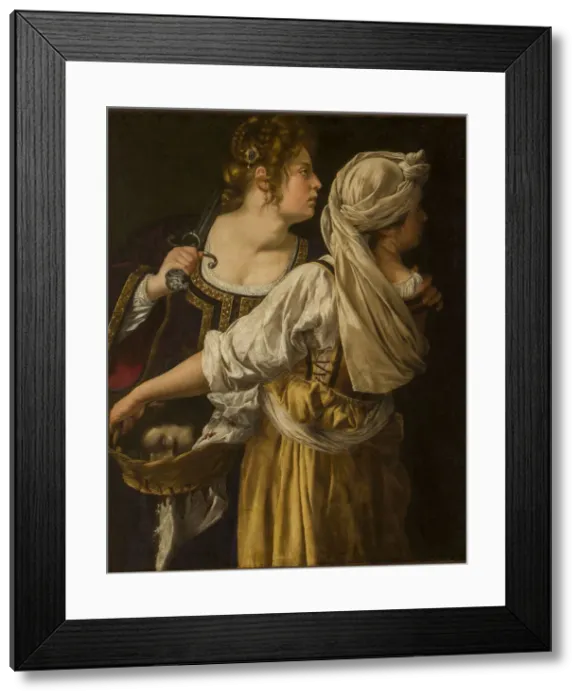 Framed Print : Judith and her maid Abra, ca 1613 Framed Print : Judith and her maid Abra, ca 1613