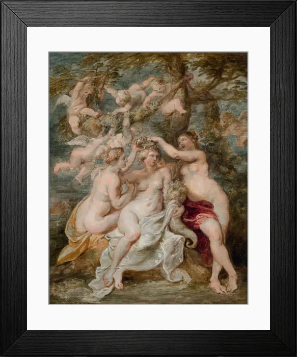 Framed Print : The nymphs crowning the Goddess of Abundance, ca 1603 Framed Print : The nymphs crowning the Goddess of Abundance, ca 1603