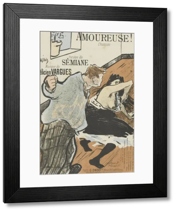 Framed Print : Cover of the score of Amoureuse! by Felicien Vargues, 1893 Framed Print : Cover of the score of Amoureuse! by Felicien Vargues, 1893