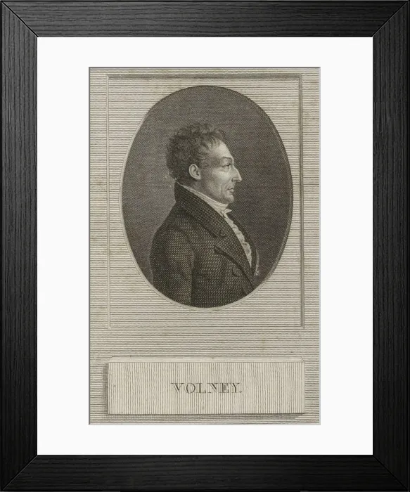 Framed Print : Constantin-Francois de Chasseboeuf, comte de Volney (1757-1820) Framed Print : Constantin-Francois de Chasseboeuf, comte de Volney (1757-1820)