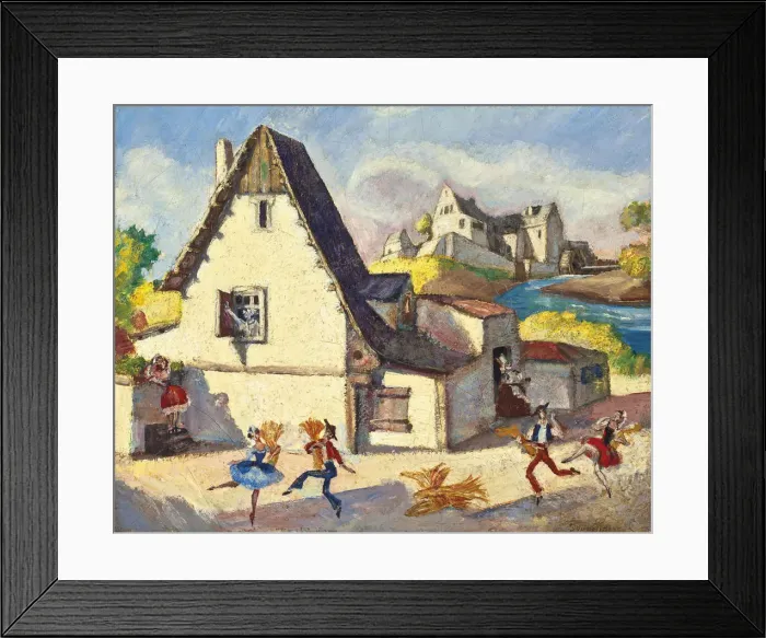Framed Print : Set design for the ballet La Fille mal gardee (The Wayward Daughter) by J. Dauberval Framed Print : Set design for the ballet La Fille mal gardee (The Wayward Daughter) by J. Dauberval