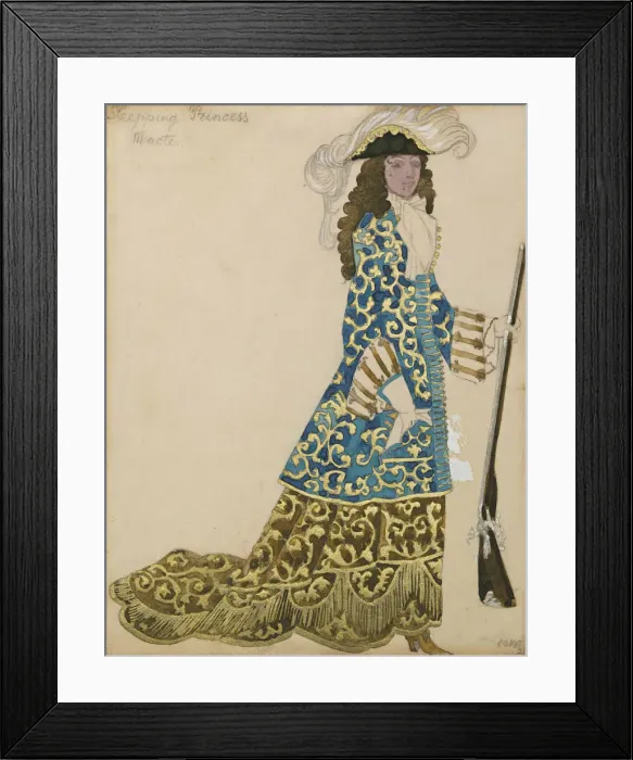Framed Print : Costume design for the ballet Sleeping Beauty by P. Tchaikovsky, 1921 Framed Print : Costume design for the ballet Sleeping Beauty by P. Tchaikovsky, 1921
