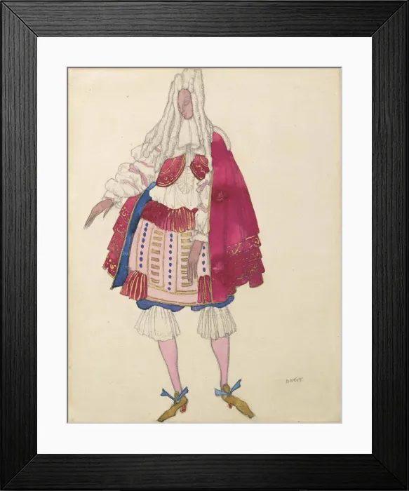 Framed Print : Costume design for the ballet Sleeping Beauty by P. Tchaikovsky, 1921 Framed Print : Costume design for the ballet Sleeping Beauty by P. Tchaikovsky, 1921