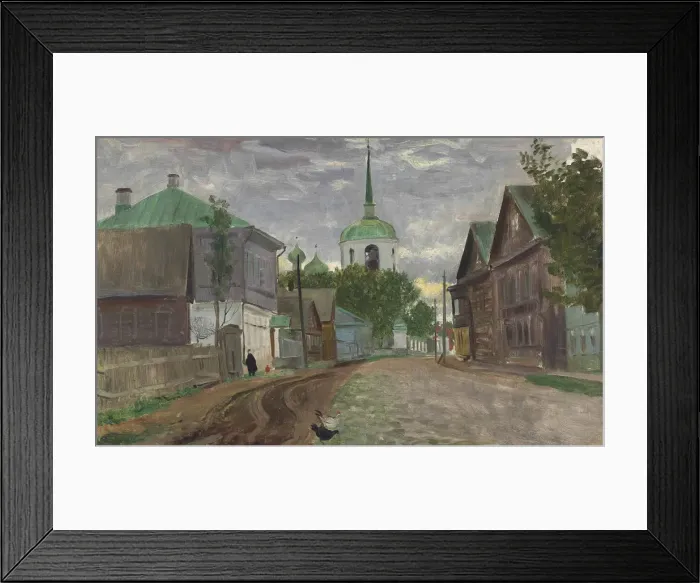 Framed Print : A street in Staraya Russa, 1921 Framed Print : A street in Staraya Russa, 1921