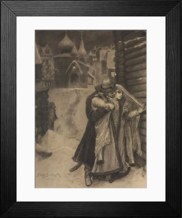 Framed Print : Illustration to the poem The Song of the Merchant Kalashnikov by M. Lermontov, 1891 Framed Print : Illustration to the poem The Song of the Merchant Kalashnikov by M. Lermontov, 1891