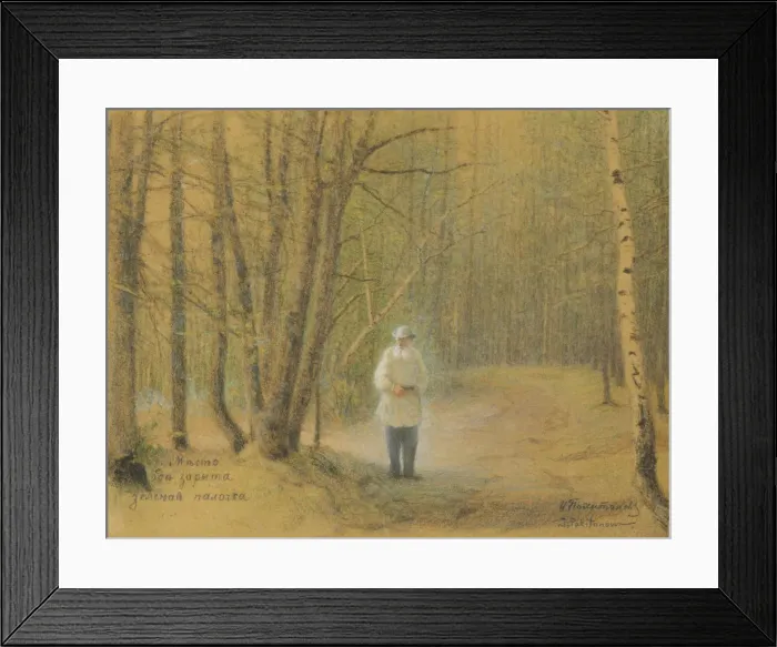 Framed Print : Leo Tolstoy in the forest Framed Print : Leo Tolstoy in the forest