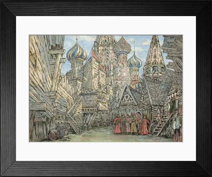 Framed Print : Stage design for the opera Khovanshchina by M. Musorgsky Framed Print : Stage design for the opera Khovanshchina by M. Musorgsky