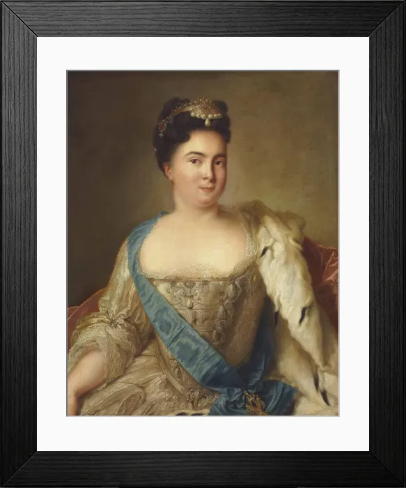 Framed Print : Portrait of Empress Catherine I. (1684-1727) Framed Print : Portrait of Empress Catherine I. (1684-1727)