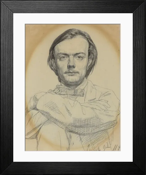 Framed Print : Portrait of Nikolai Murashko (1844-1909), 1866 Framed Print : Portrait of Nikolai Murashko (1844-1909), 1866