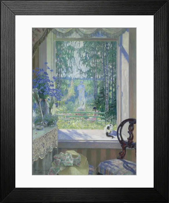 Framed Print : Open window onto a garden, 1911 Framed Print : Open window onto a garden, 1911