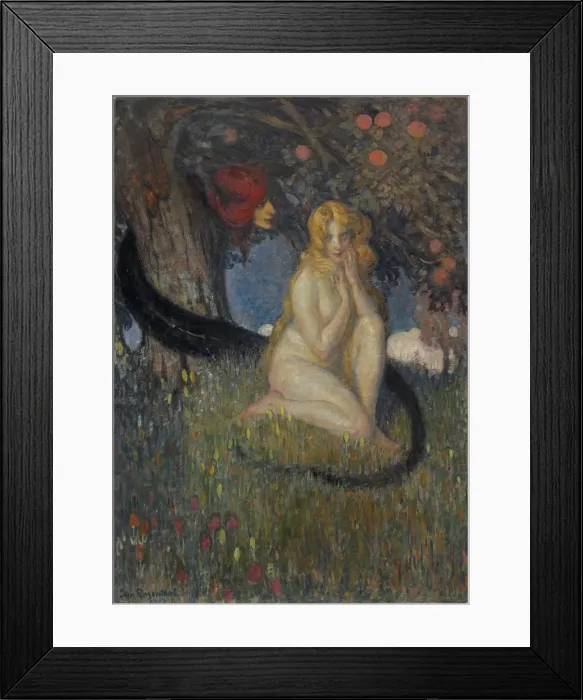 Framed Print : The Temptation, 1913 Framed Print : The Temptation, 1913