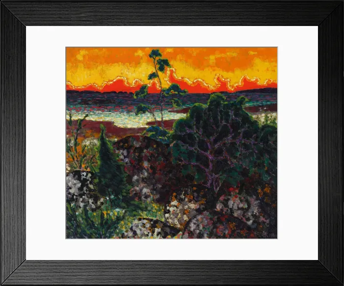 Framed Print : Landscape with red cloud, 1913-1914 Framed Print : Landscape with red cloud, 1913-1914