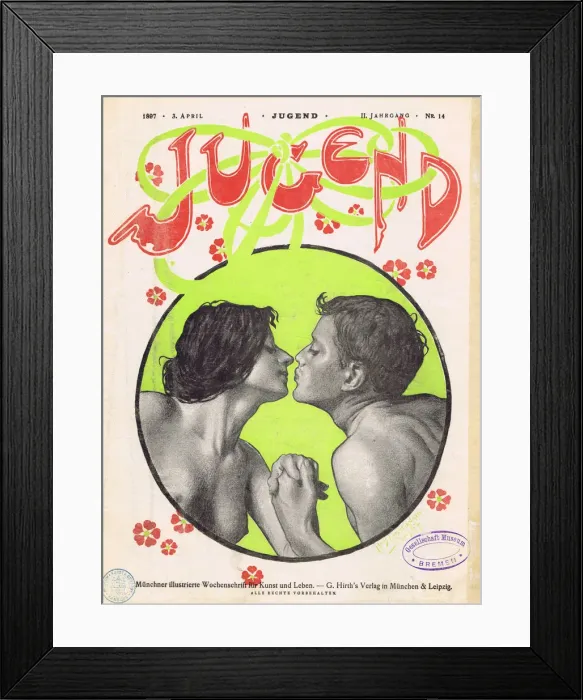Framed Print : Title for the magazine Jugend (Youth), No. 14, 1897, 1897 Framed Print : Title for the magazine Jugend (Youth), No. 14, 1897, 1897