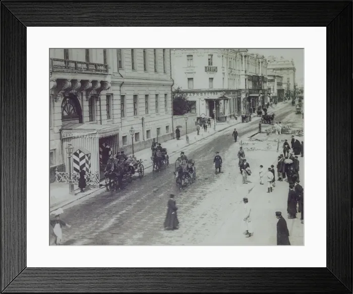 Framed Print : Tverskaya Street in Moscow, 1880s Framed Print : Tverskaya Street in Moscow, 1880s