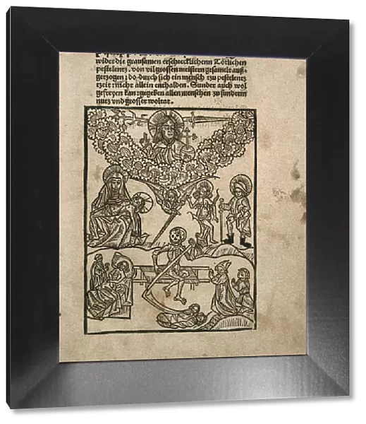 Title page of Regimen wider die Pestilenz by Philipp Culmacher, c. 1495