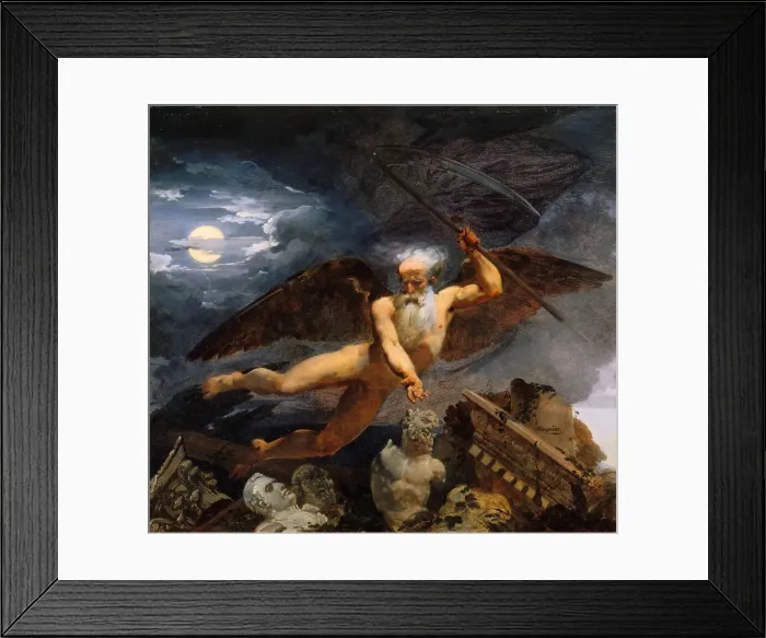 Framed Print : Time displays ruins and masterpieces, 1822 Framed Print : Time displays ruins and masterpieces, 1822