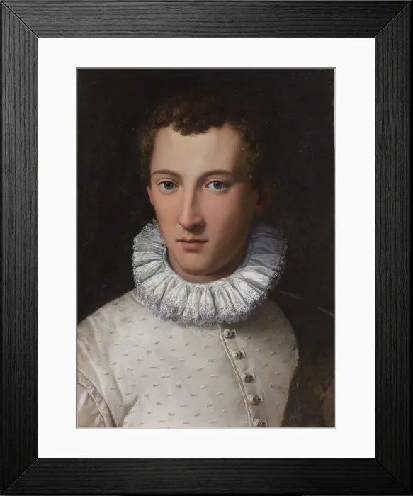 Framed Print : Portrait of a young man, 1565-1569 Framed Print : Portrait of a young man, 1565-1569