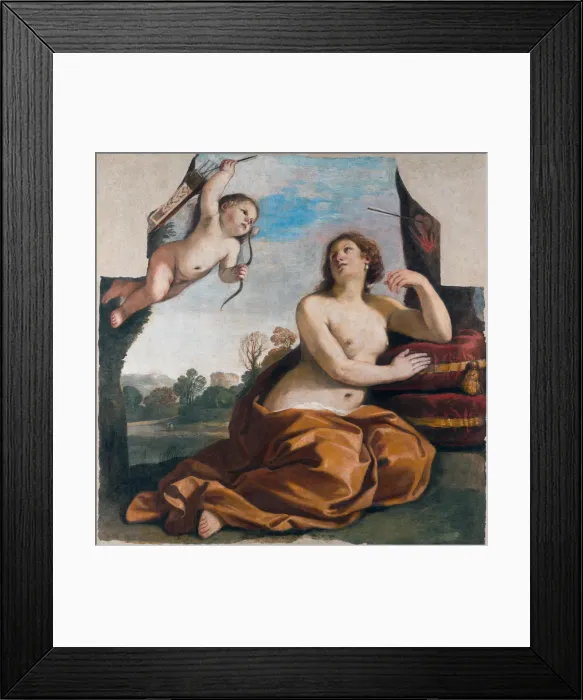 Framed Print : Venus and Amor, 1632 Framed Print : Venus and Amor, 1632