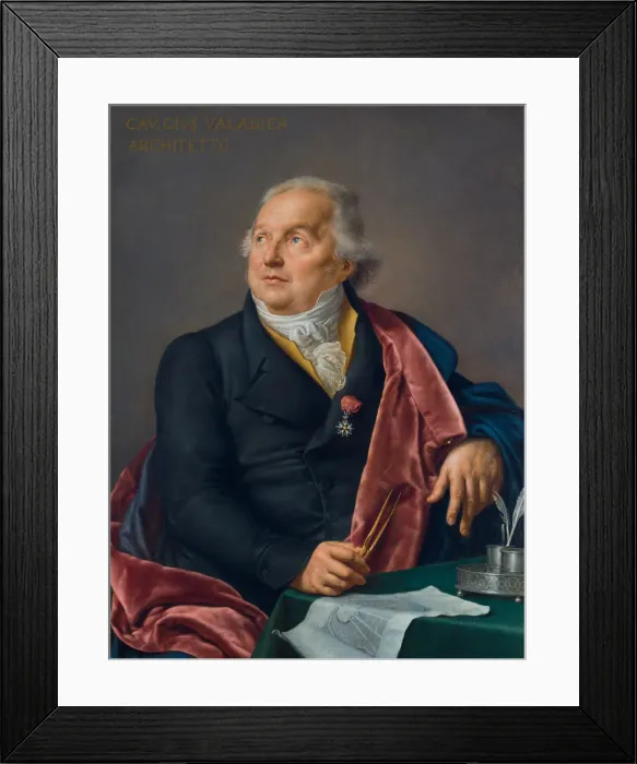 Framed Print : Portrait of the Architect Giuseppe Valadier (1762-1839), 1827 Framed Print : Portrait of the Architect Giuseppe Valadier (1762-1839), 1827