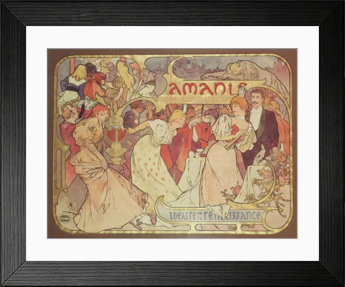 Framed Print : Amants a comedy at the Theatre de la Renaissance, 1895 Framed Print : Amants a comedy at the Theatre de la Renaissance, 1895