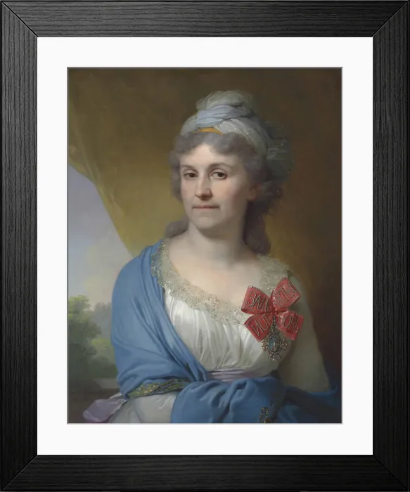 Framed Print : Portrait of Daria Alexandrovna Valueva, nee Kosheleva (1757-1836), 1798 Framed Print : Portrait of Daria Alexandrovna Valueva, nee Kosheleva (1757-1836), 1798