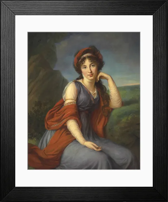 Framed Print : Portrait of Countess Maria Grigoryevna Razumovskaya (1772-1865), nee Vyazemskaya, 1798 Framed Print : Portrait of Countess Maria Grigoryevna Razumovskaya (1772-1865), nee Vyazemskaya, 1798