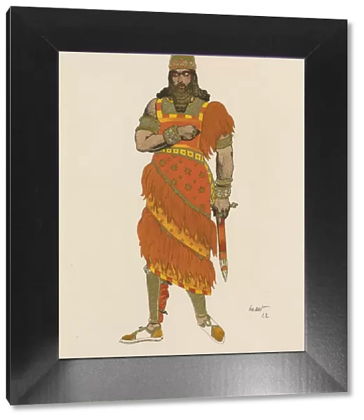 General Hasphenor. Costume design for the play Judith by Henri Bernstein in