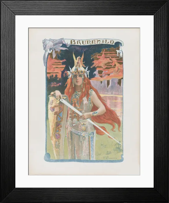 Framed Print : Brunhilde, 1899 Framed Print : Brunhilde, 1899