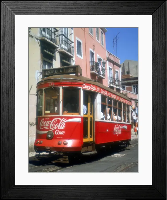 Framed Print : Tram in the Alfama, Lisbon, Portugal Framed Print : Tram in the Alfama, Lisbon, Portugal