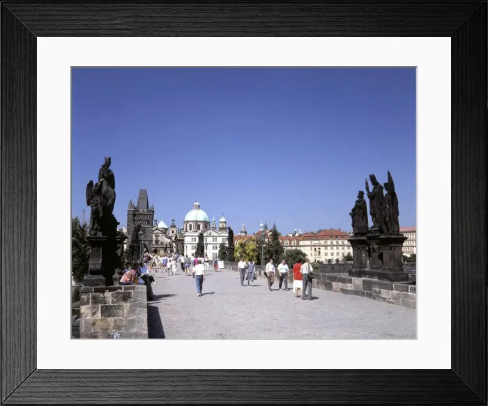 Framed Print : Charles Bridge, Prague, Czech Republic