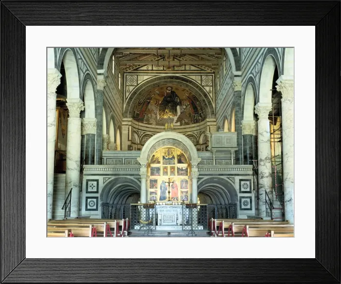 Framed Print : Interior of the Basilica of San Miniato al Monte, Florence, Italy Framed Print : Interior of the Basilica of San Miniato al Monte, Florence, Italy