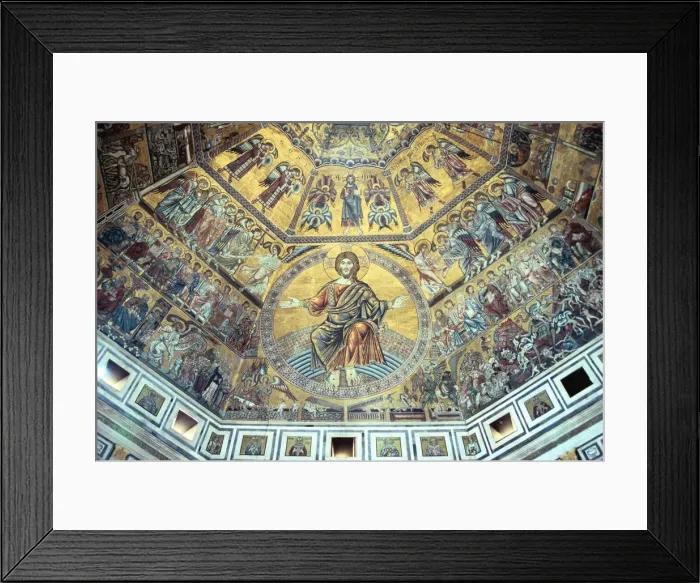 Framed Print : Mosaic ceiling, Baptistry of St John, Florence, Italy Framed Print : Mosaic ceiling, Baptistry of St John, Florence, Italy