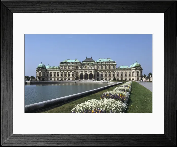 Framed Print : Belvedere Palace, Vienna, Austria Framed Print : Belvedere Palace, Vienna, Austria